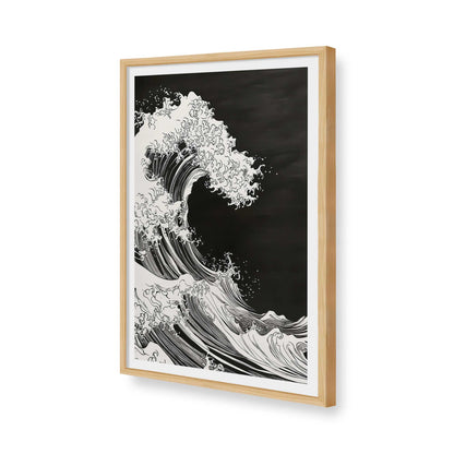 [Color:American Maple], Picture of art in a American Maple frame of the corner