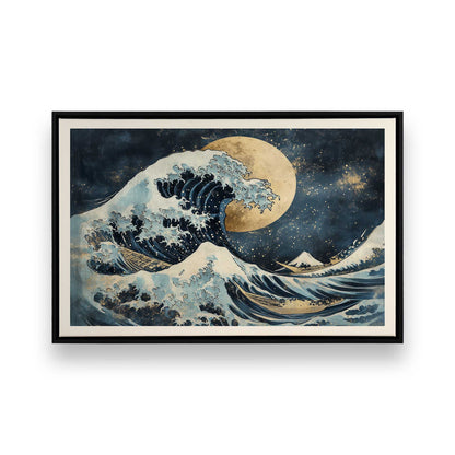 [Color:Satin Black], Picture of art in a Satin Black frame