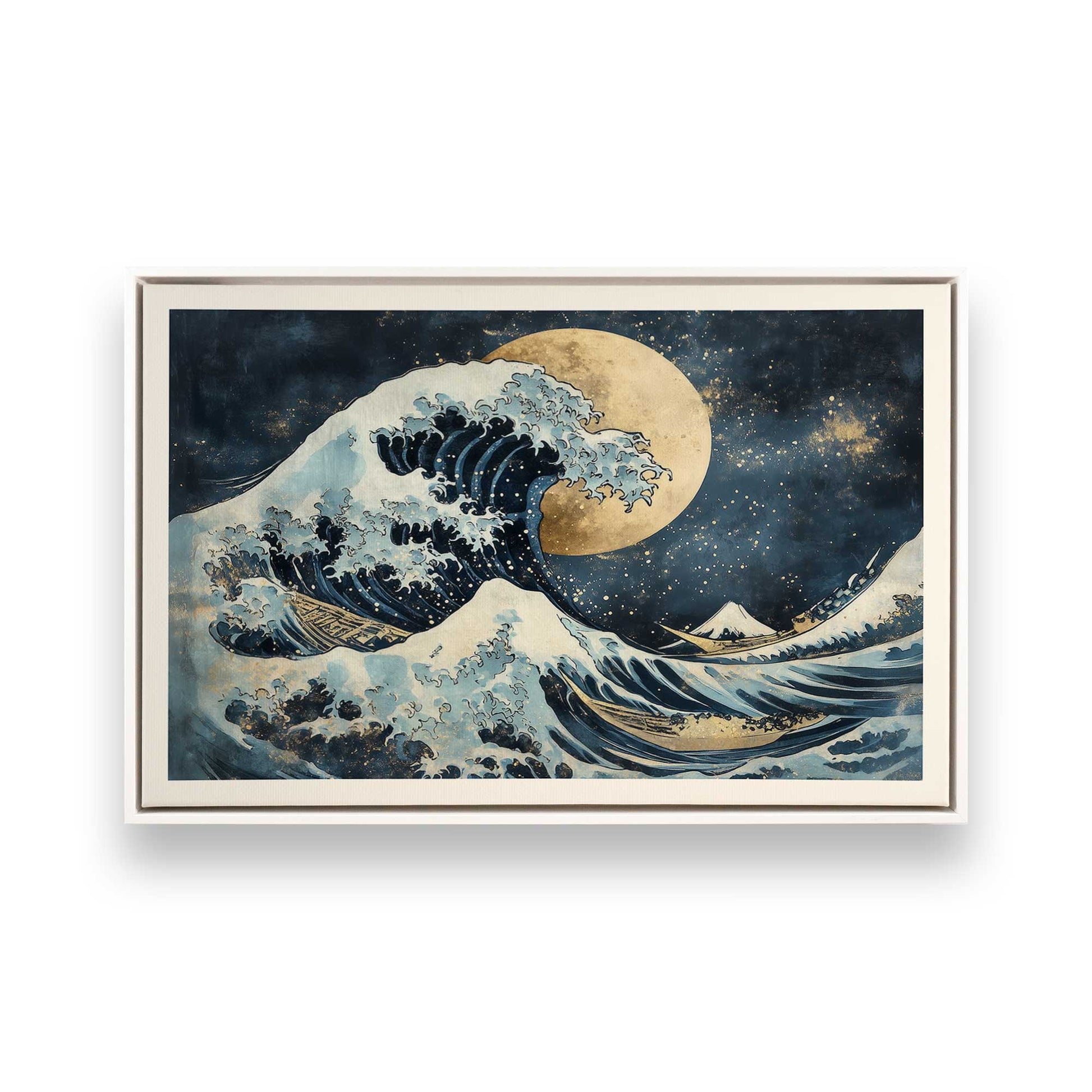 [Color:Opaque White], Picture of art in a White frame