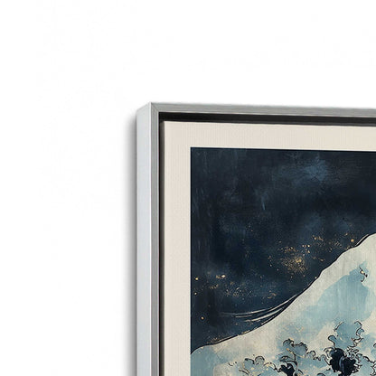 [Color:Polished Chrome], Picture of art in a Polished Chrome frame at an angle