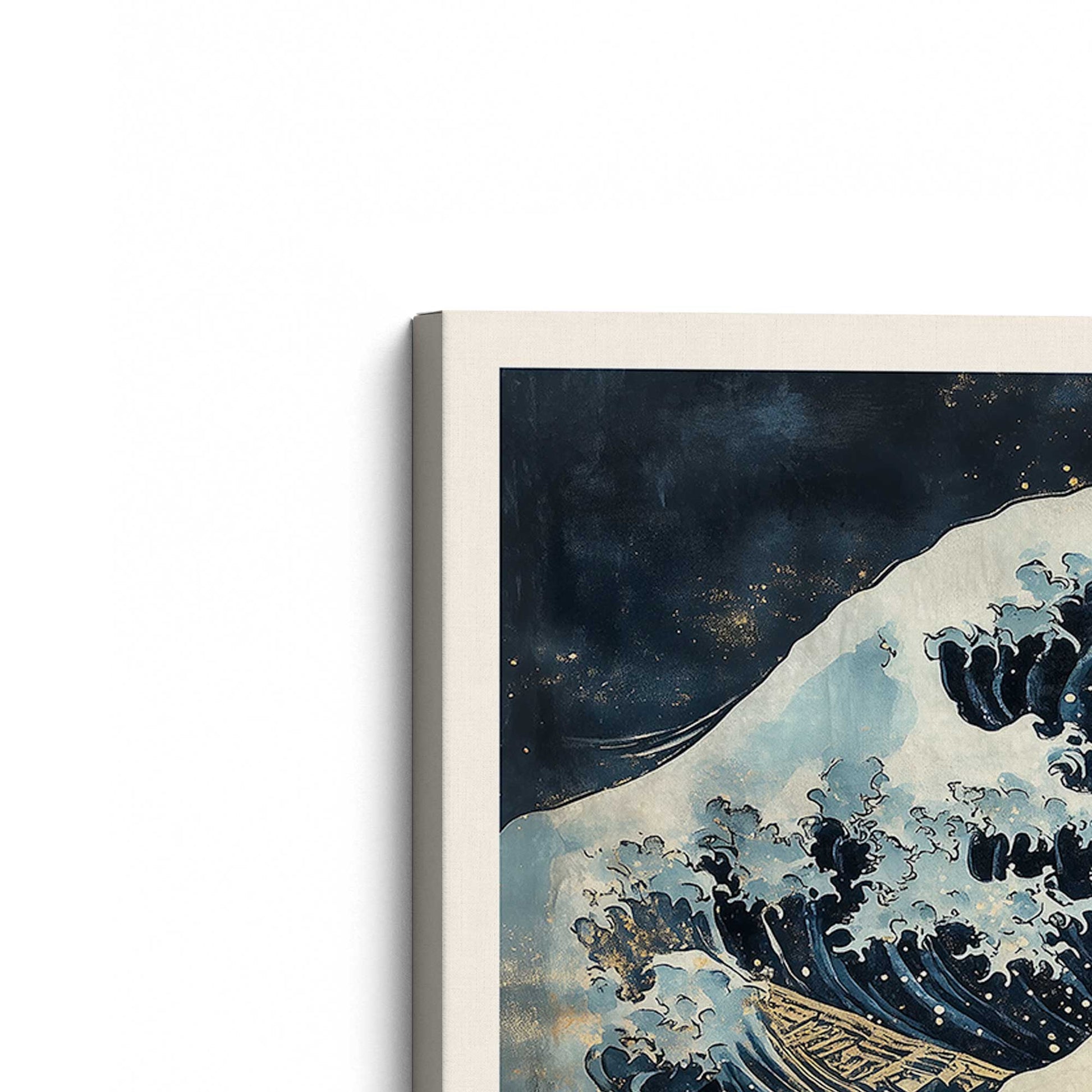 [Color:Stretched Canvas], Picture of the corner of the art