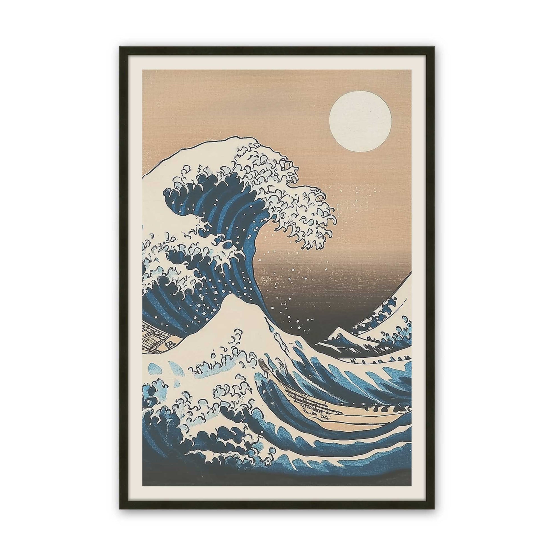 [Color:Satin Black], Picture of art in a Satin Black frame