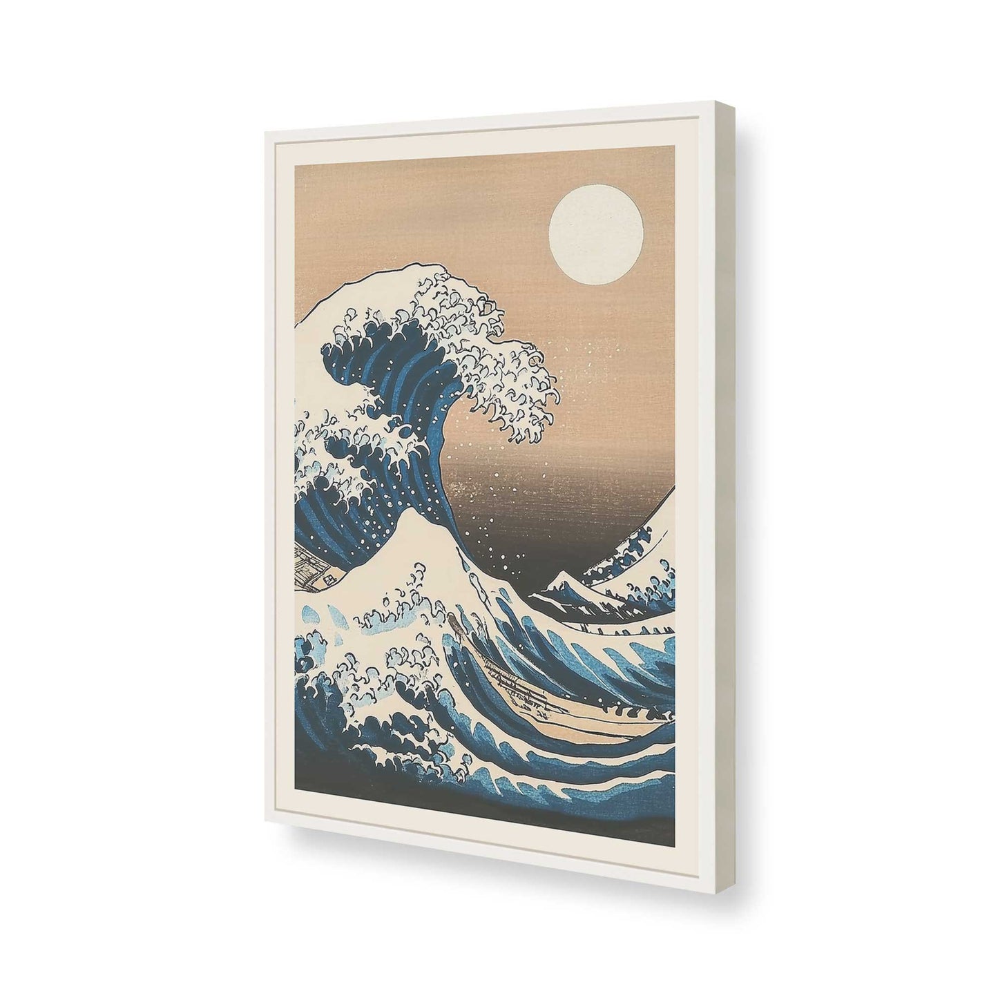 [Color:Opaque White], Picture of art in a Opaque White frame of the corner