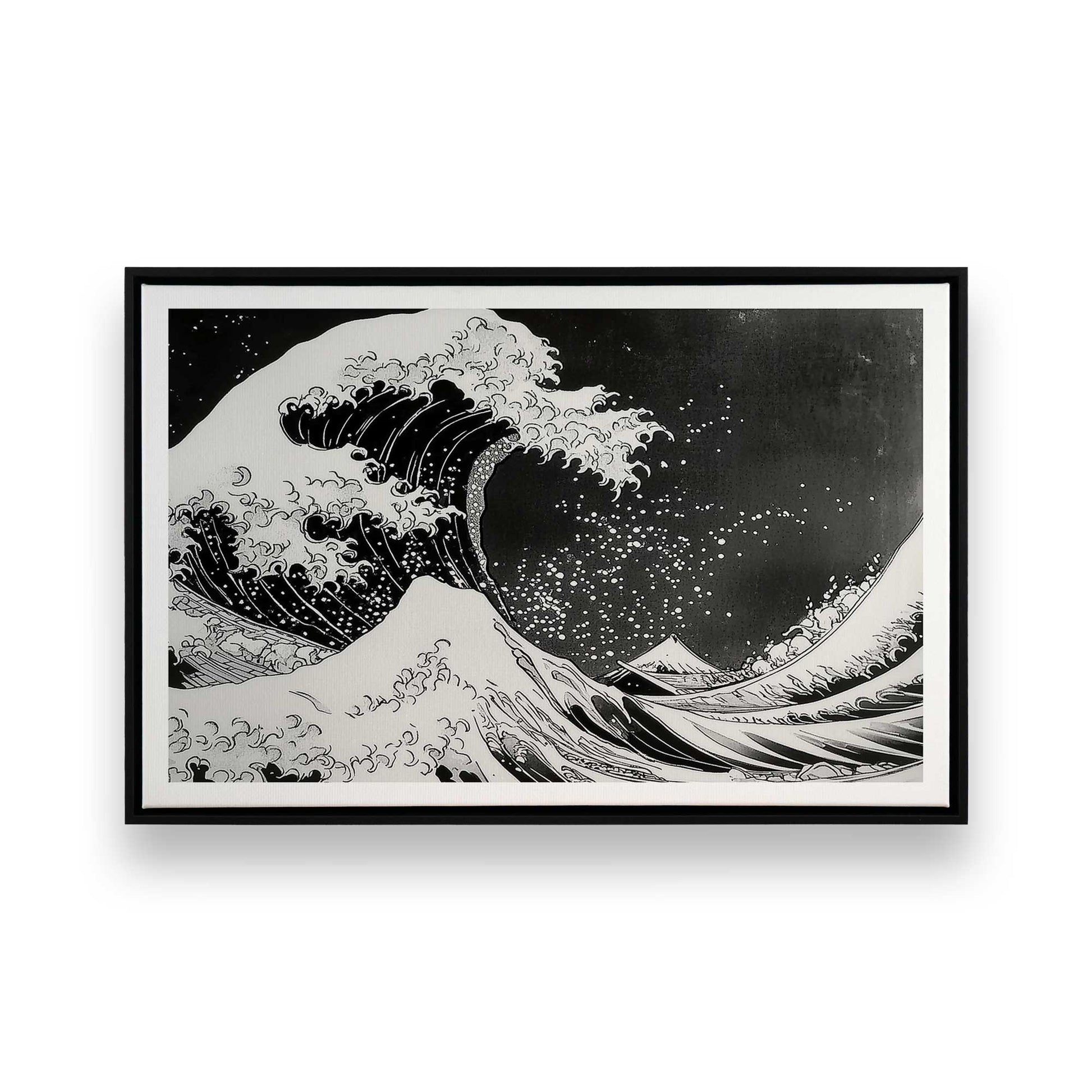 [Color:Satin Black], Picture of art in a Satin Black frame