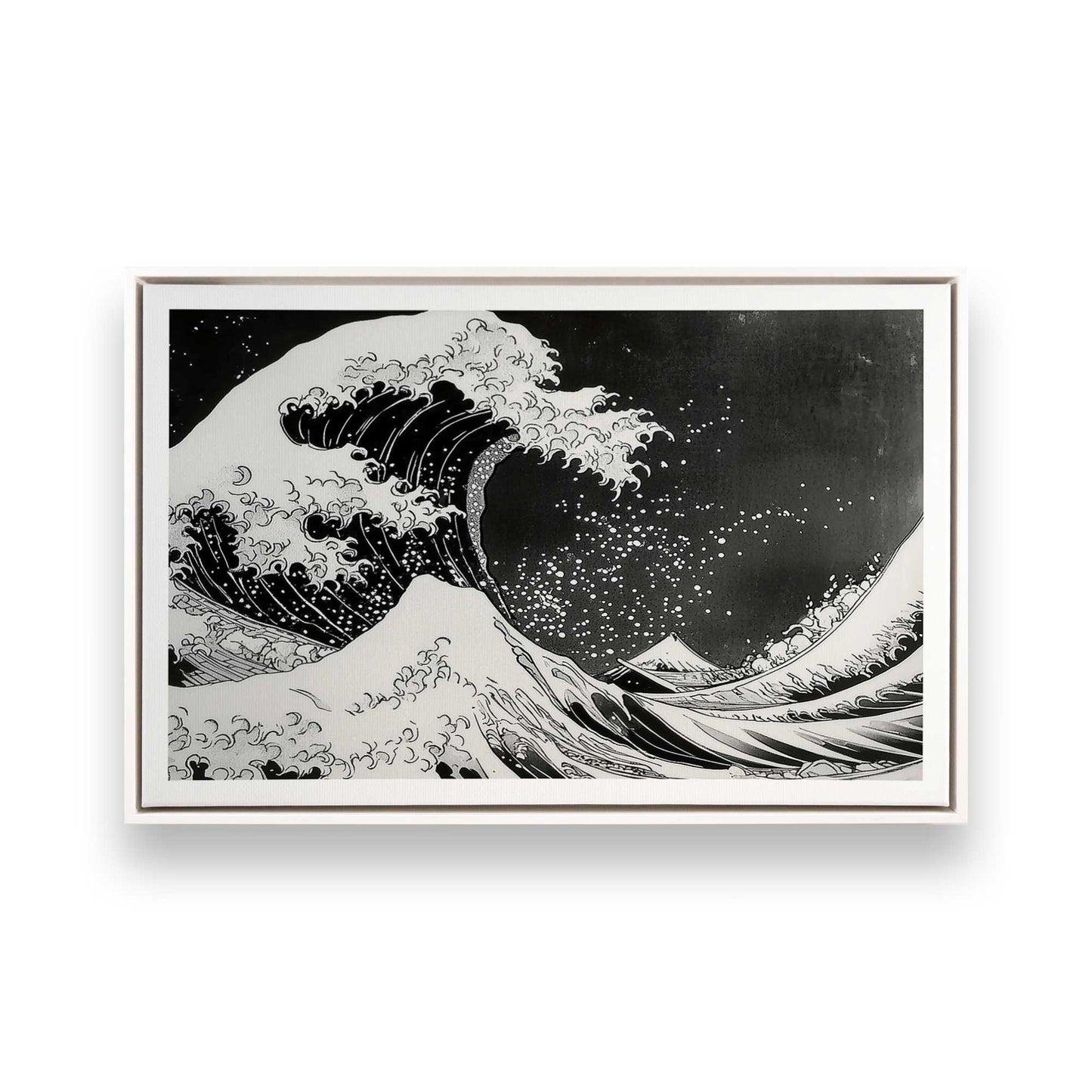 [Color:Opaque White], Picture of art in a White frame
