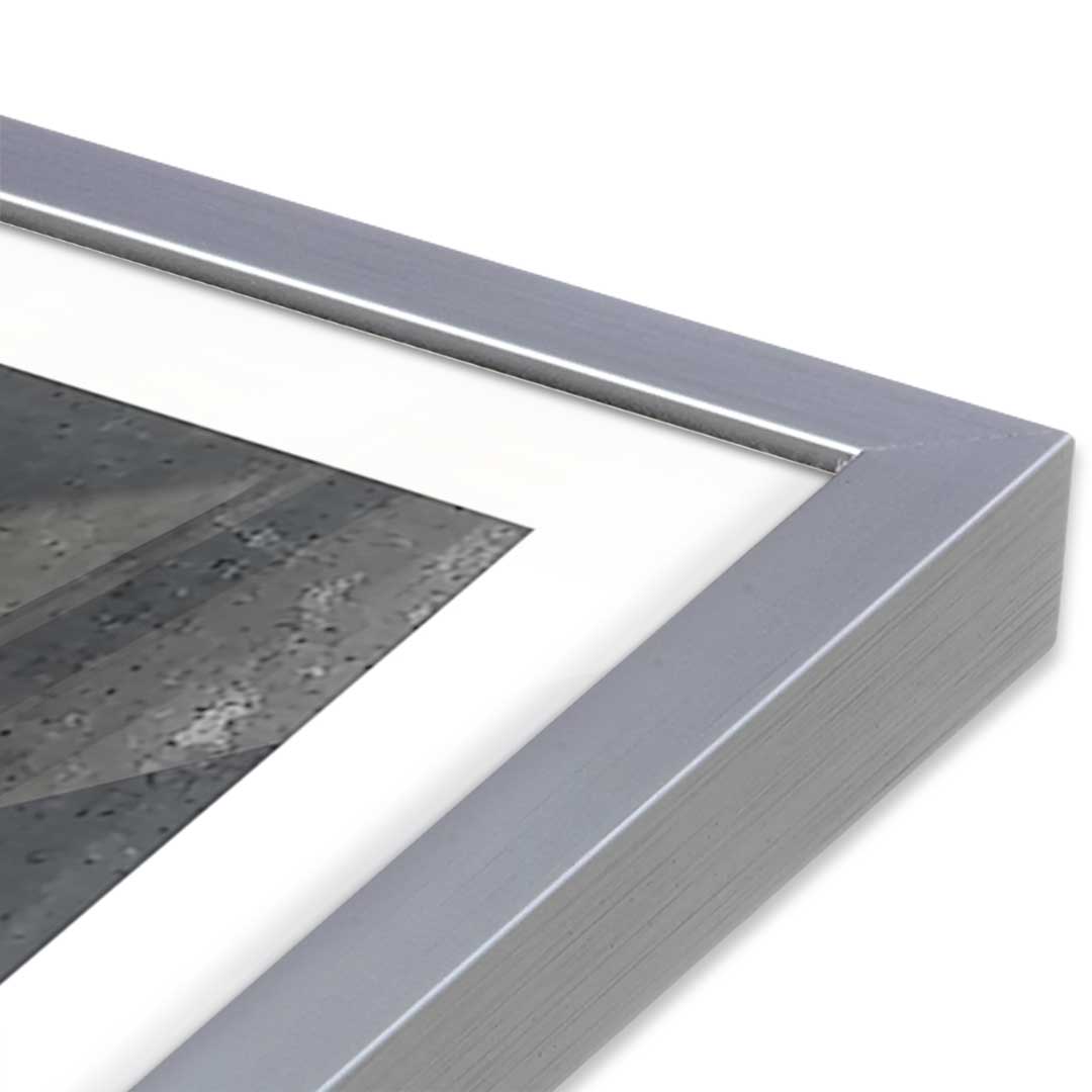 [Color:Polished Chrome], Picture of art in a Polished Chrome frame at an angle