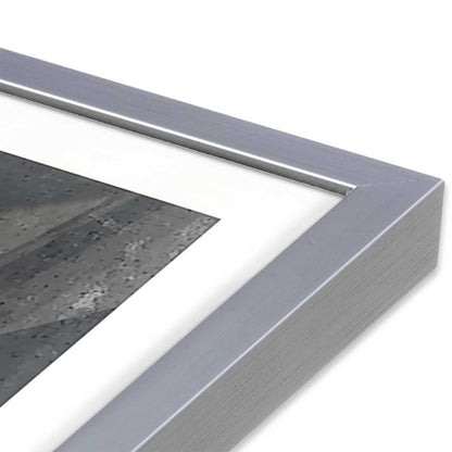 [Color:Polished Chrome], Picture of art in a Polished Chrome frame at an angle