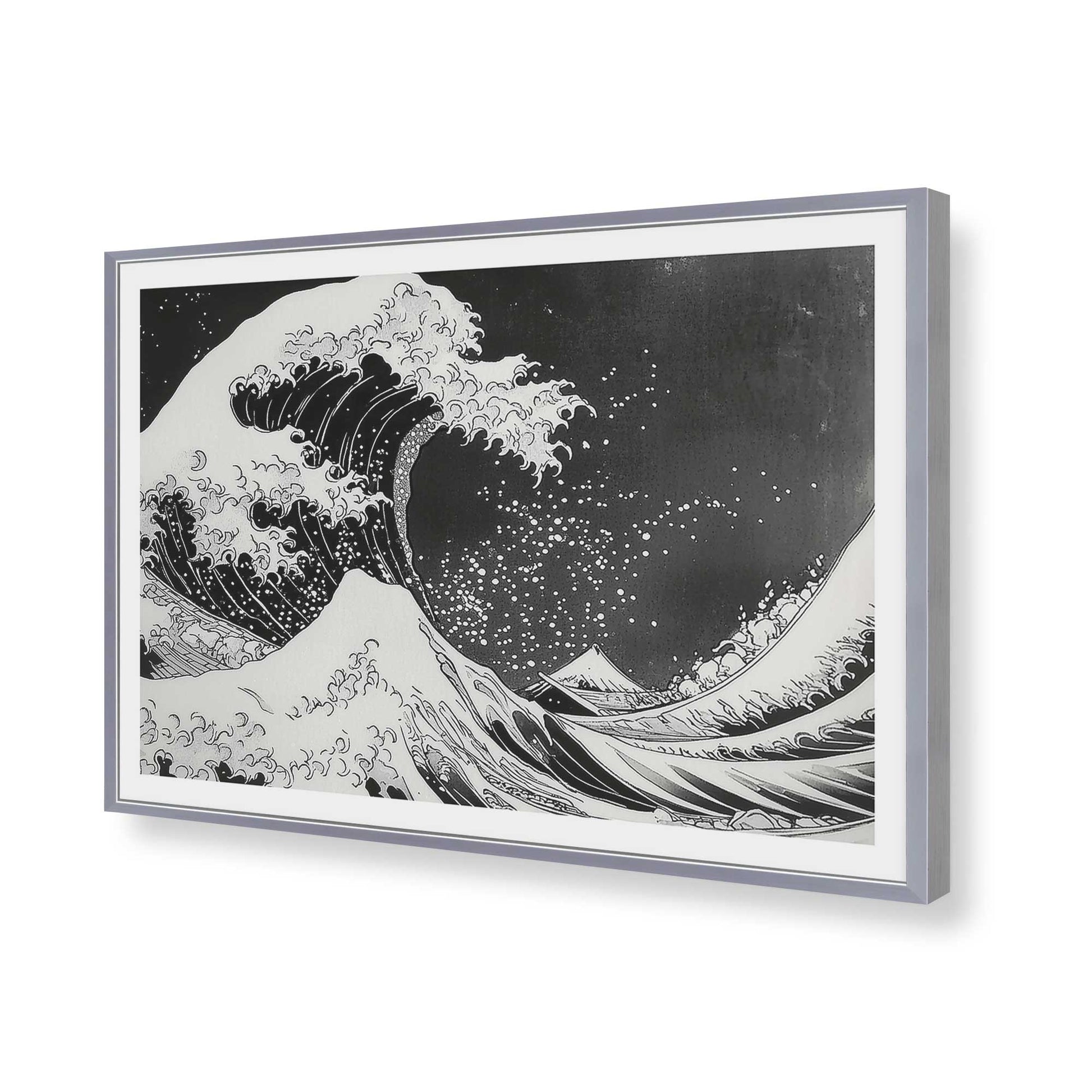 [Color:Polished Chrome], Picture of art in a Polished Chrome frame of the corner