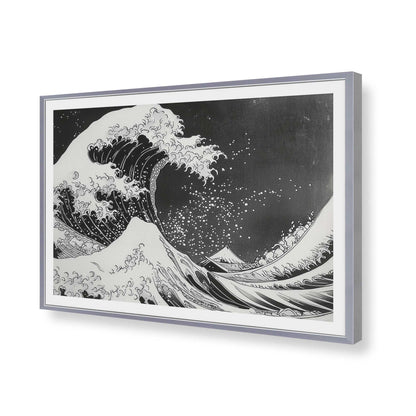 [Color:Polished Chrome], Picture of art in a Polished Chrome frame of the corner