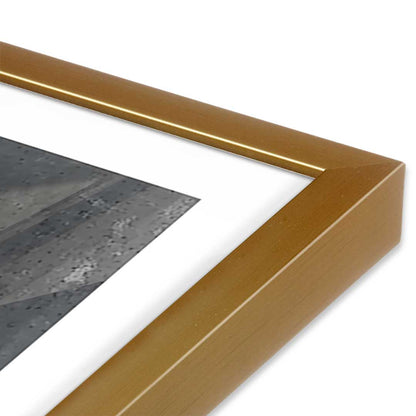 [Color:Polished Gold], Picture of art in a Polished Gold frame at an angle