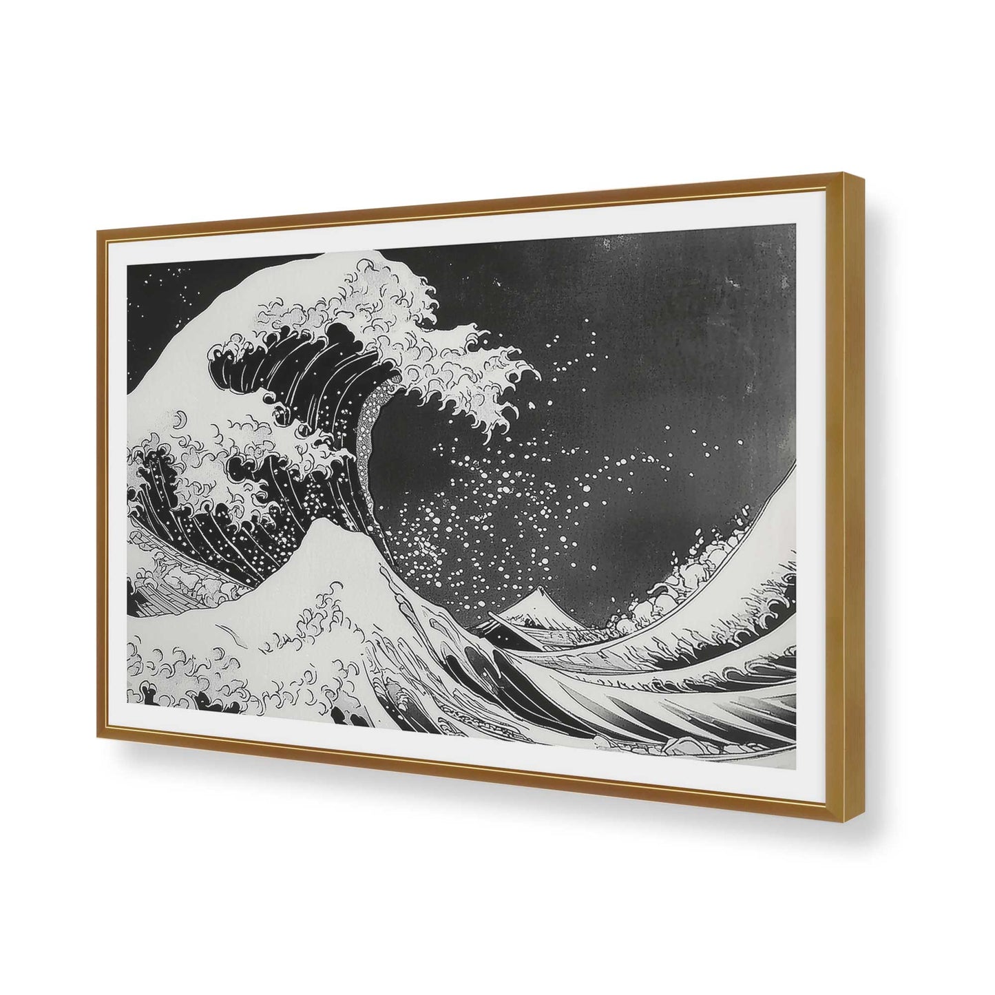 [Color:Polished Gold], Picture of art in a Polished Gold frame of the corner