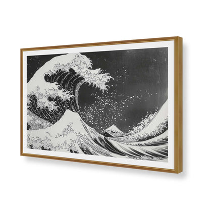 [Color:Polished Gold], Picture of art in a Polished Gold frame of the corner