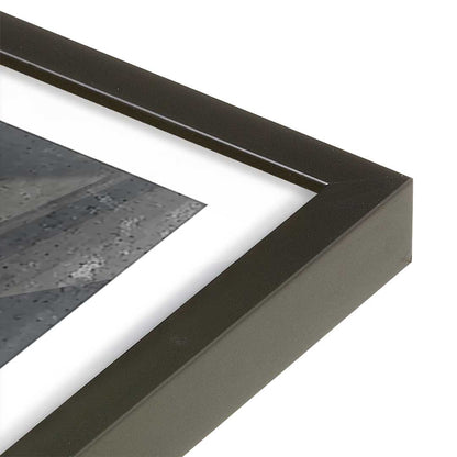 [Color:Satin Black], Picture of art in a Satin Black frame at an angle