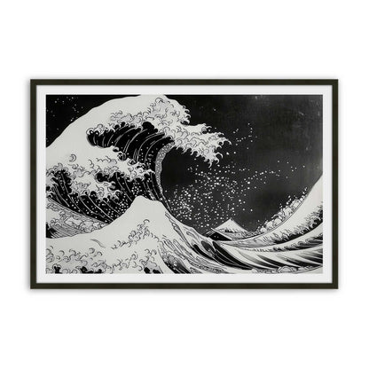 [Color:Satin Black], Picture of art in a Satin Black frame