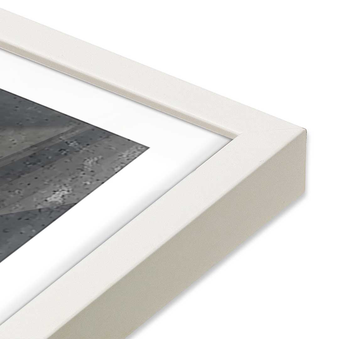 [Color:Opaque White], Picture of art in a Opaque White frame at an angle