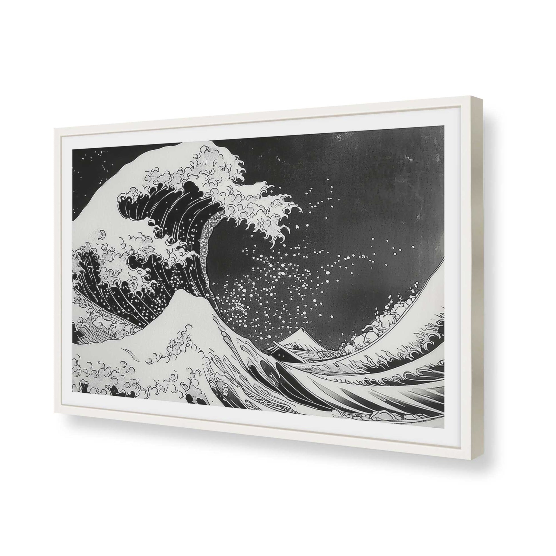 [Color:Opaque White], Picture of art in a Opaque White frame of the corner