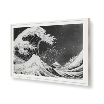 [Color:Opaque White], Picture of art in a Opaque White frame of the corner
