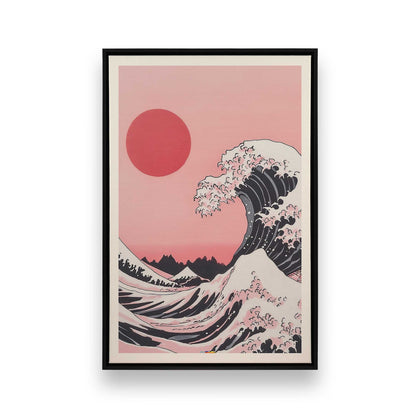 [Color:Satin Black], Picture of art in a Satin Black frame