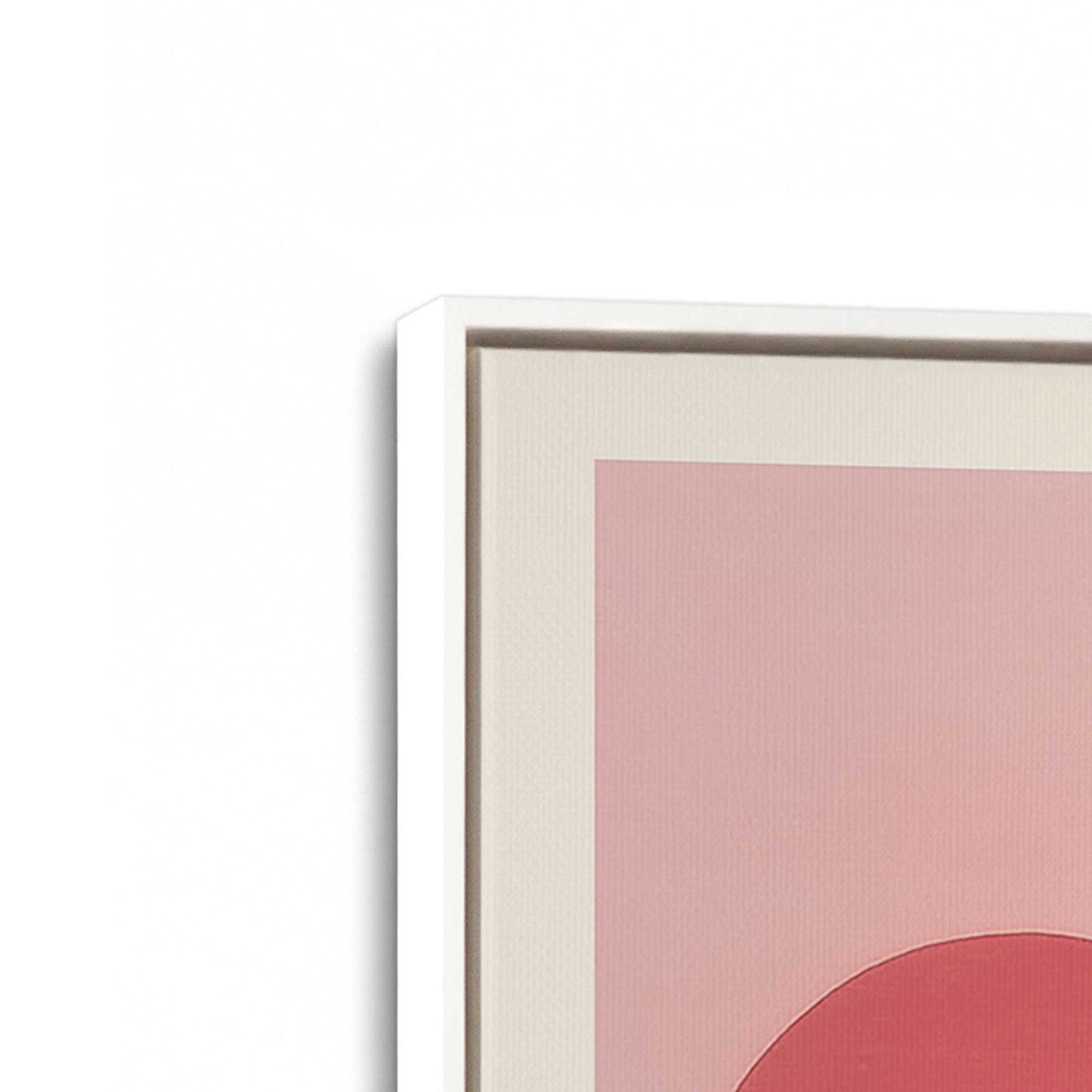 [Color:Opaque White], Picture of art in a White frame at an angle