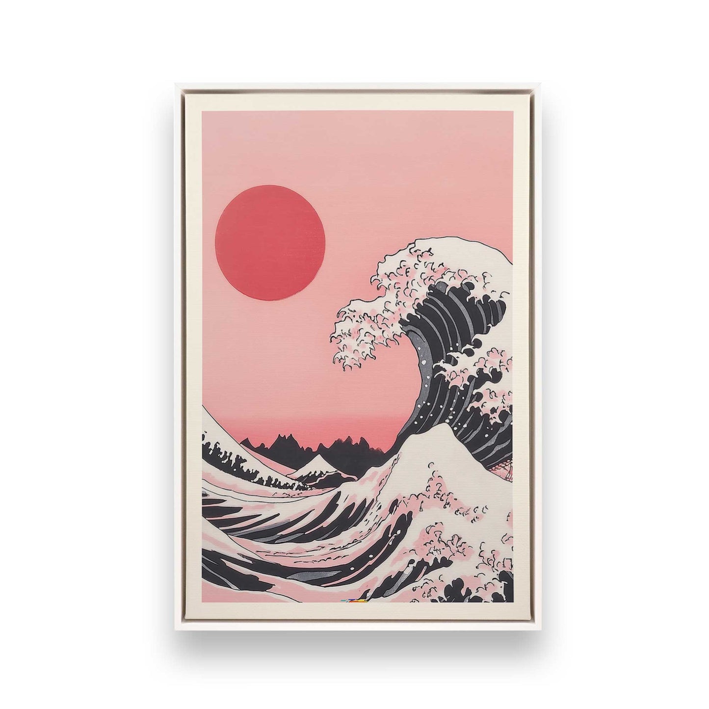 [Color:Opaque White], Picture of art in a White frame