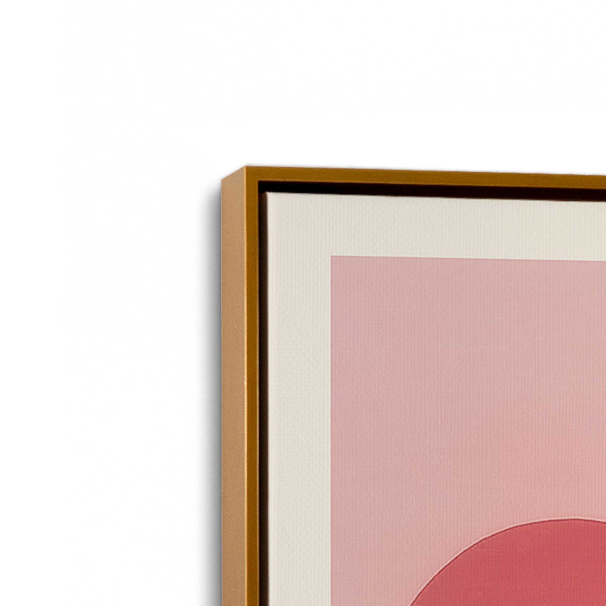 [Color:Polished Gold], Picture of art in a Polished Gold frame at an angle