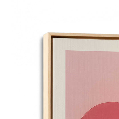 [Color:American Maple], Picture of art in a American Maple frame at an angle