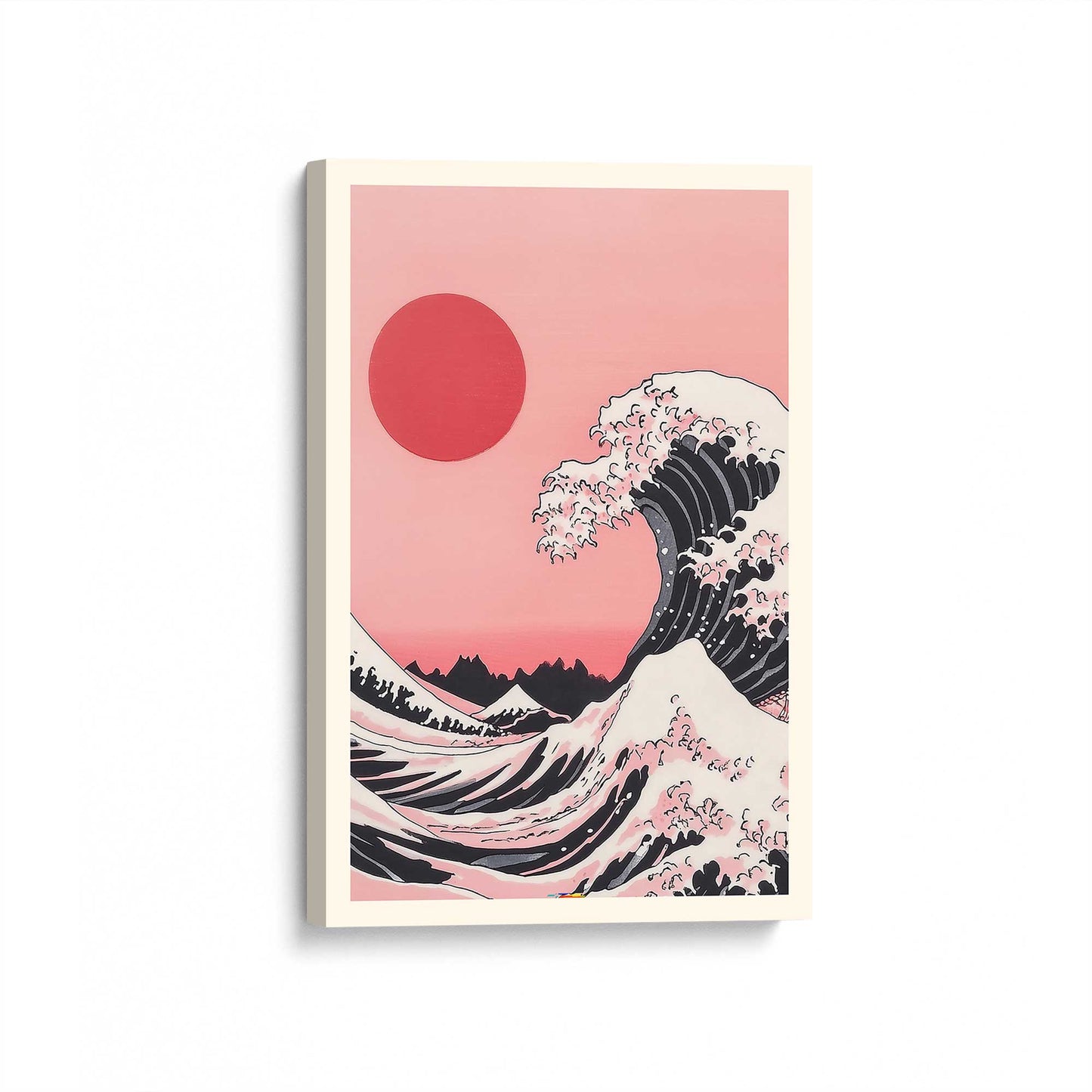 [Color:Stretched Canvas], Picture of art at an angle