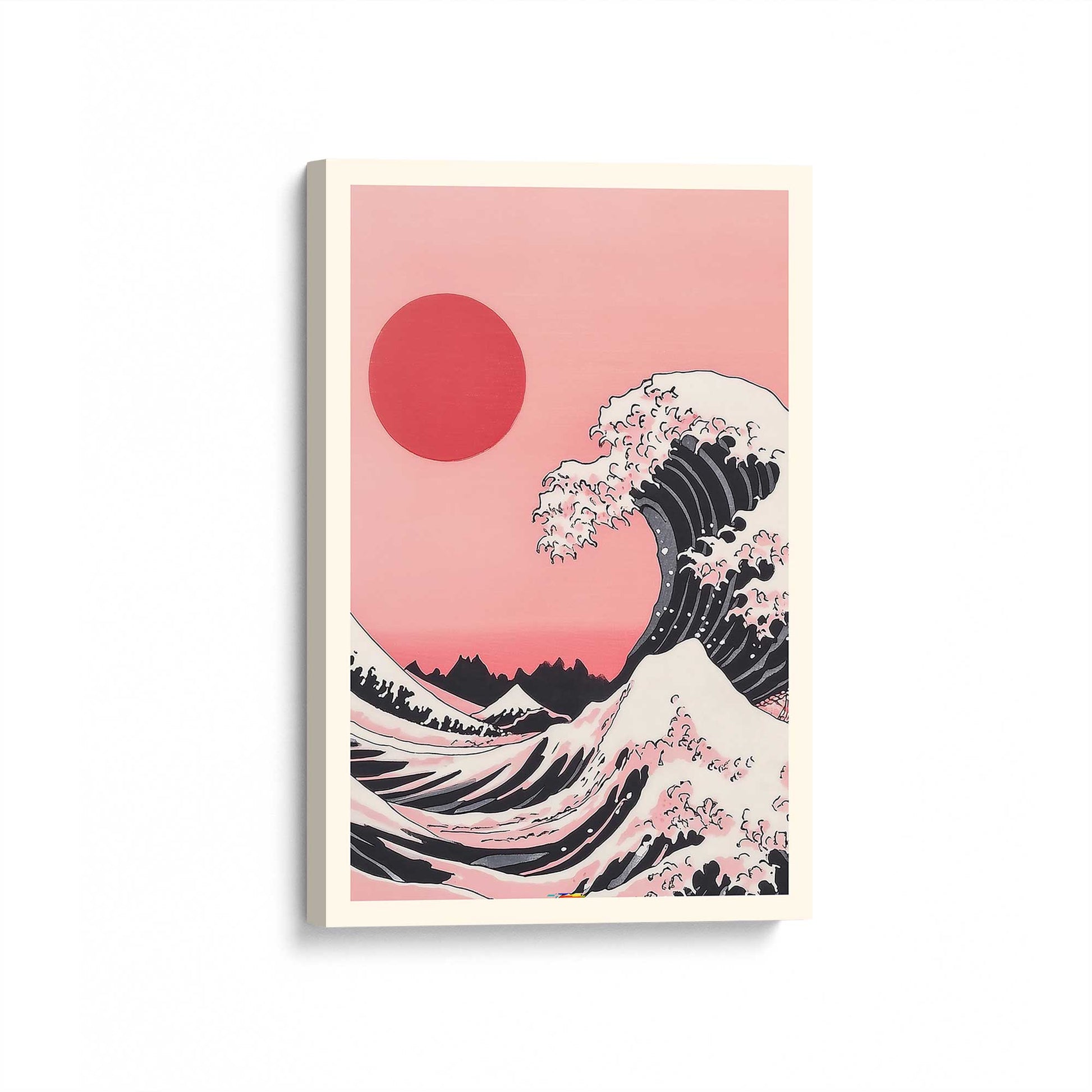 [Color:Stretched Canvas], Picture of art at an angle