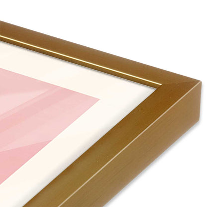 [Color:Polished Gold], Picture of art in a Polished Gold frame at an angle