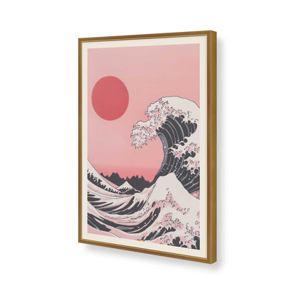 [Color:Polished Gold], Picture of art in a Polished Gold frame of the corner