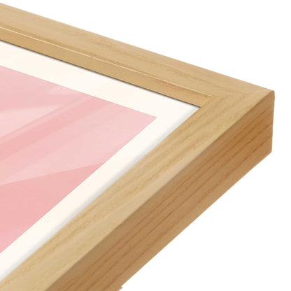 [Color:American Maple], Picture of art in a American Maple frame at an angle