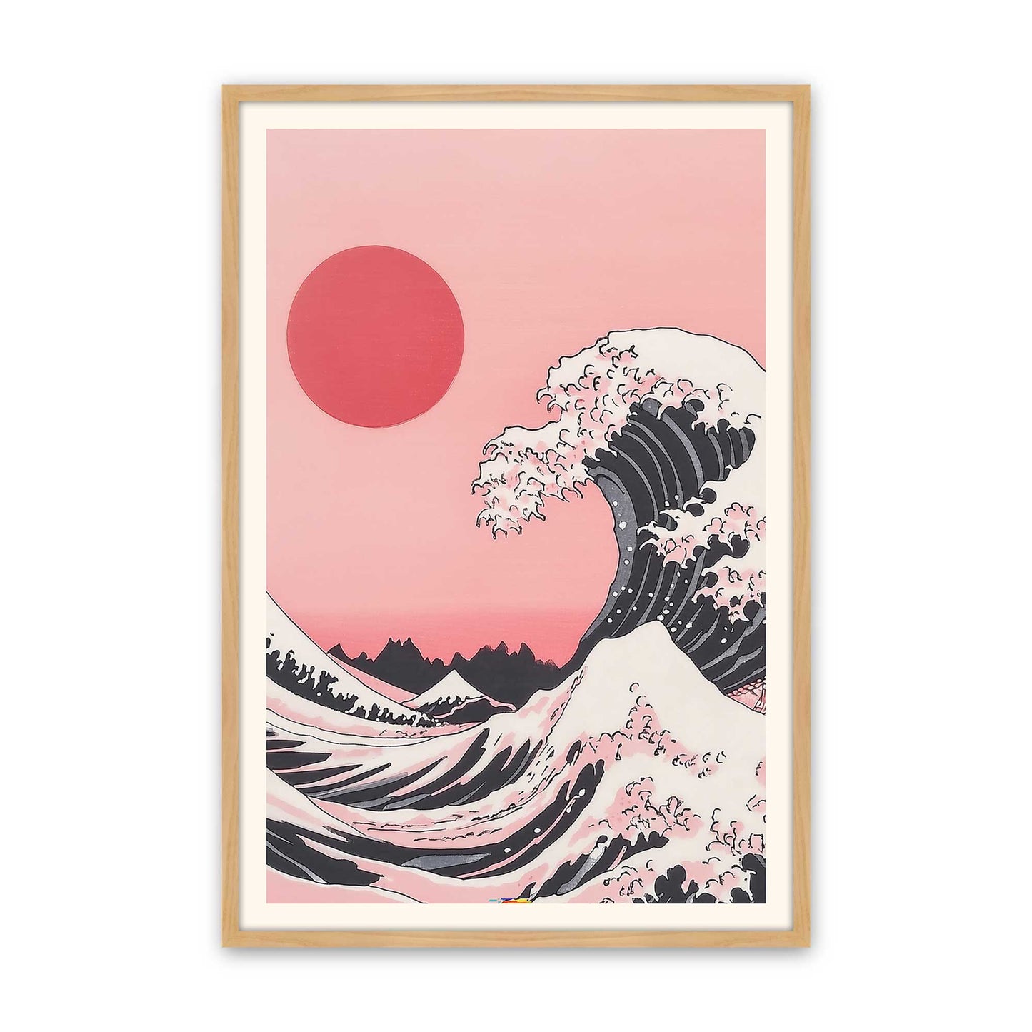 [Color:American Maple], Picture of art in a American Maple frame