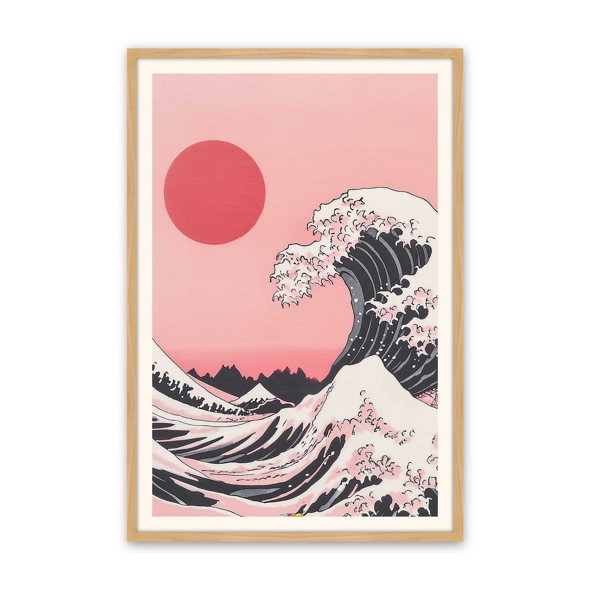 [Color:American Maple], Picture of art in a American Maple frame