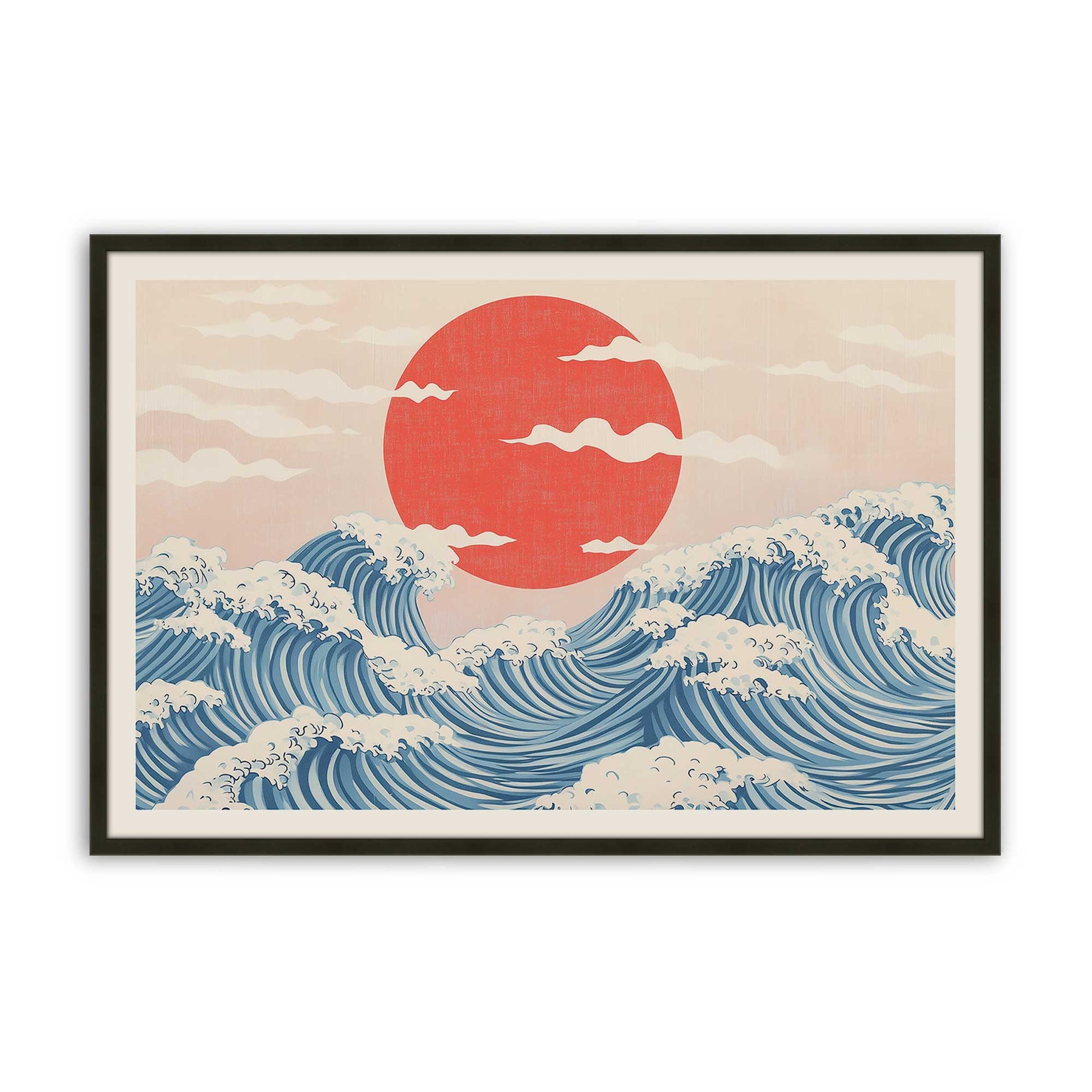 [Color:Satin Black], Picture of art in a Satin Black frame