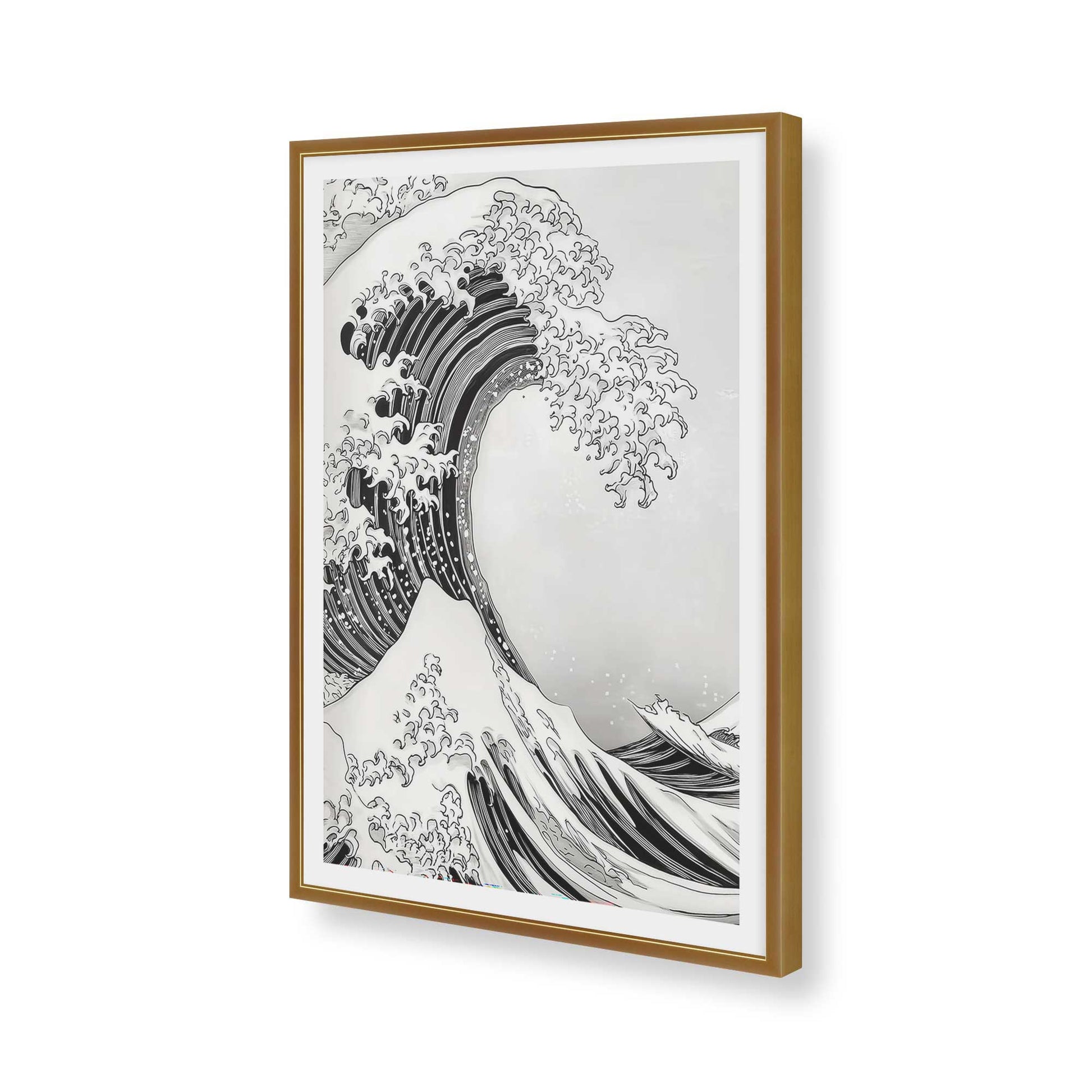 [Color:Polished Gold], Picture of art in a Polished Gold frame of the corner