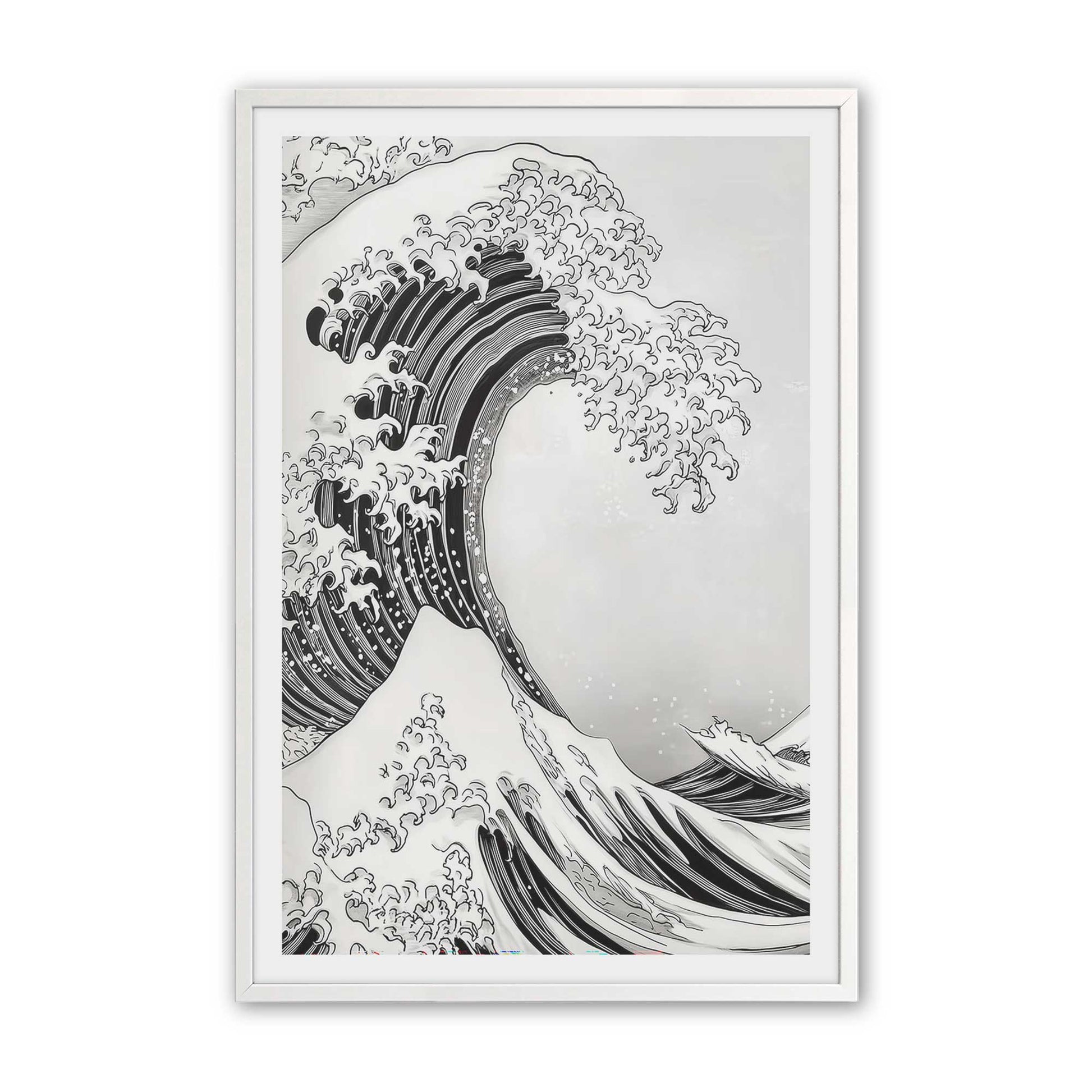 [Color:Opaque White], Picture of art in a Opaque White frame