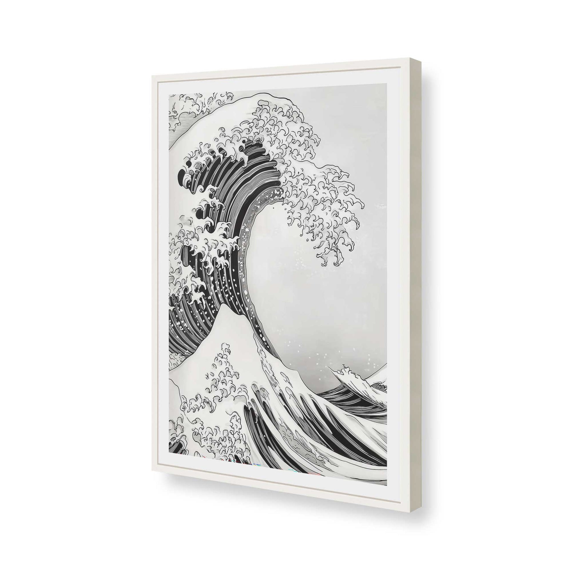 [Color:Opaque White], Picture of art in a Opaque White frame of the corner
