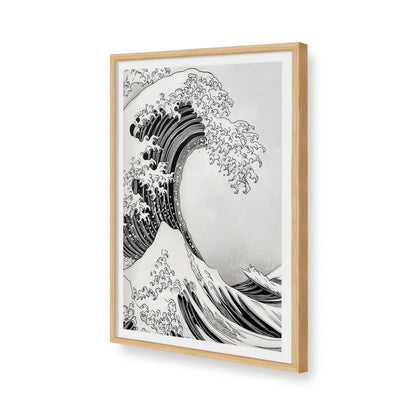 [Color:American Maple], Picture of art in a American Maple frame of the corner