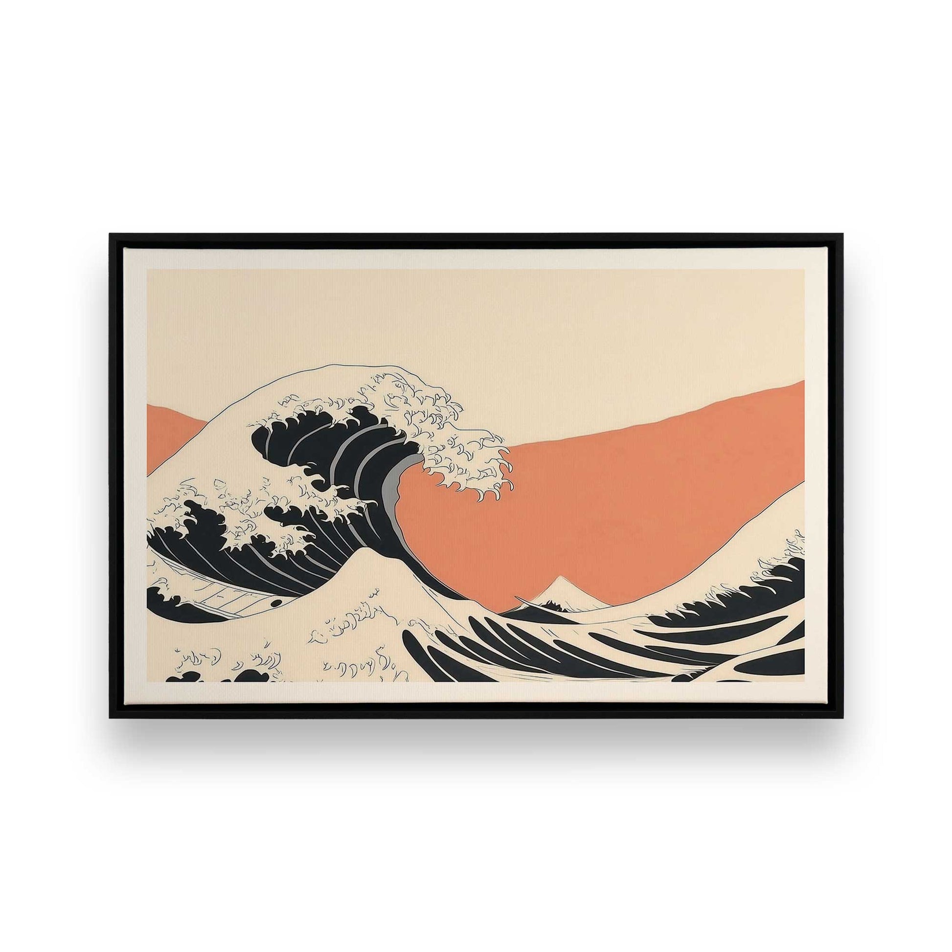 [Color:Satin Black], Picture of art in a Satin Black frame