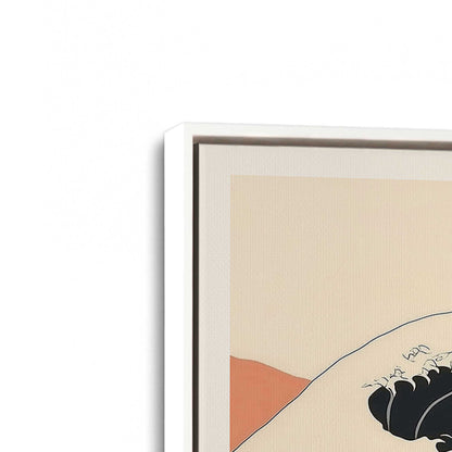 [Color:Opaque White], Picture of art in a White frame at an angle