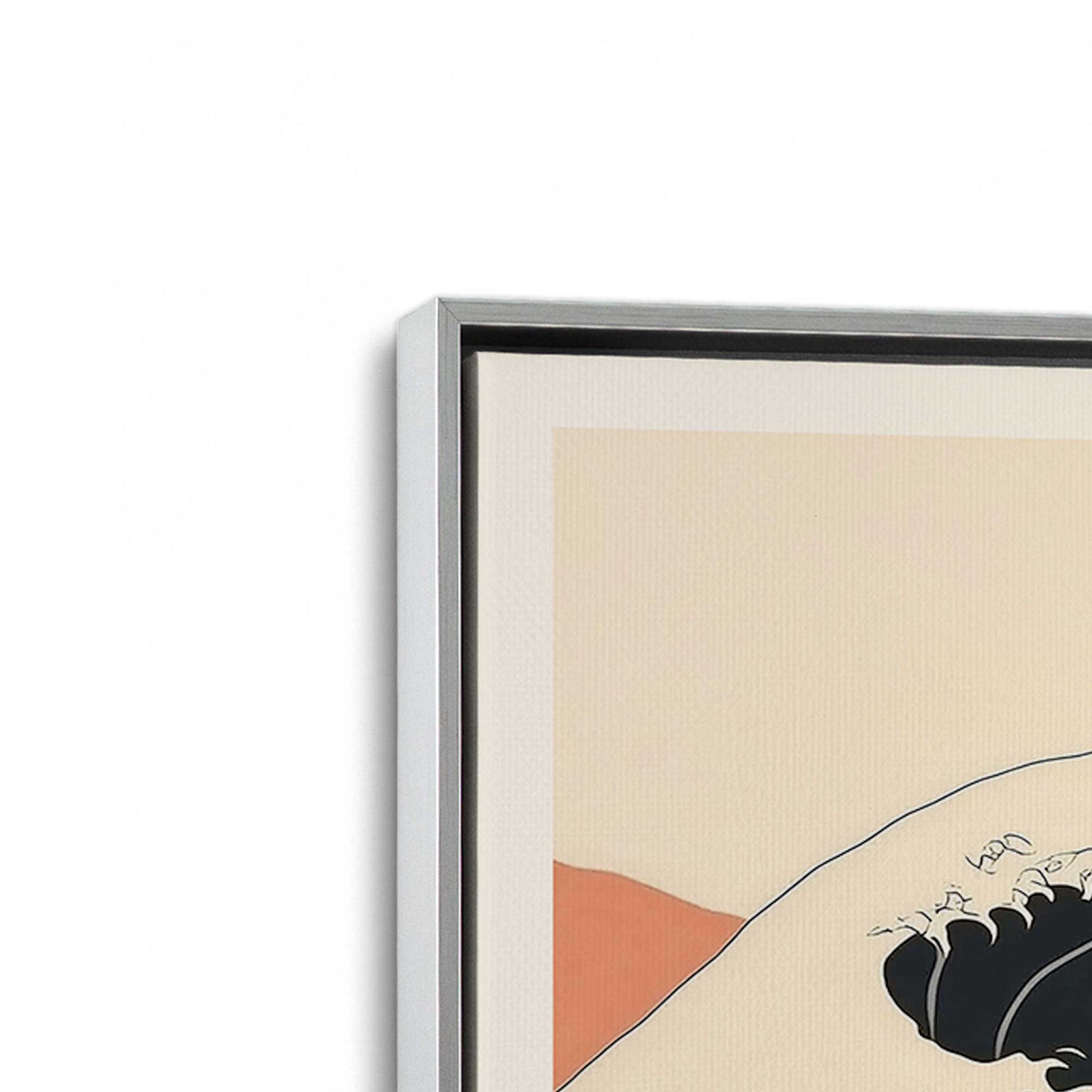 [Color:Polished Chrome], Picture of art in a Polished Chrome frame at an angle