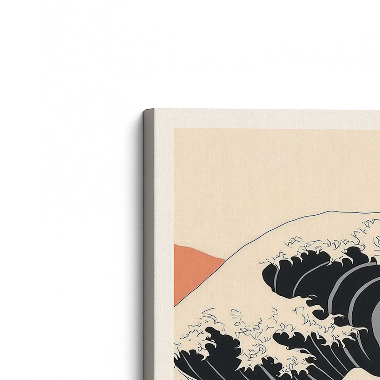 [Color:Stretched Canvas], Picture of the corner of the art