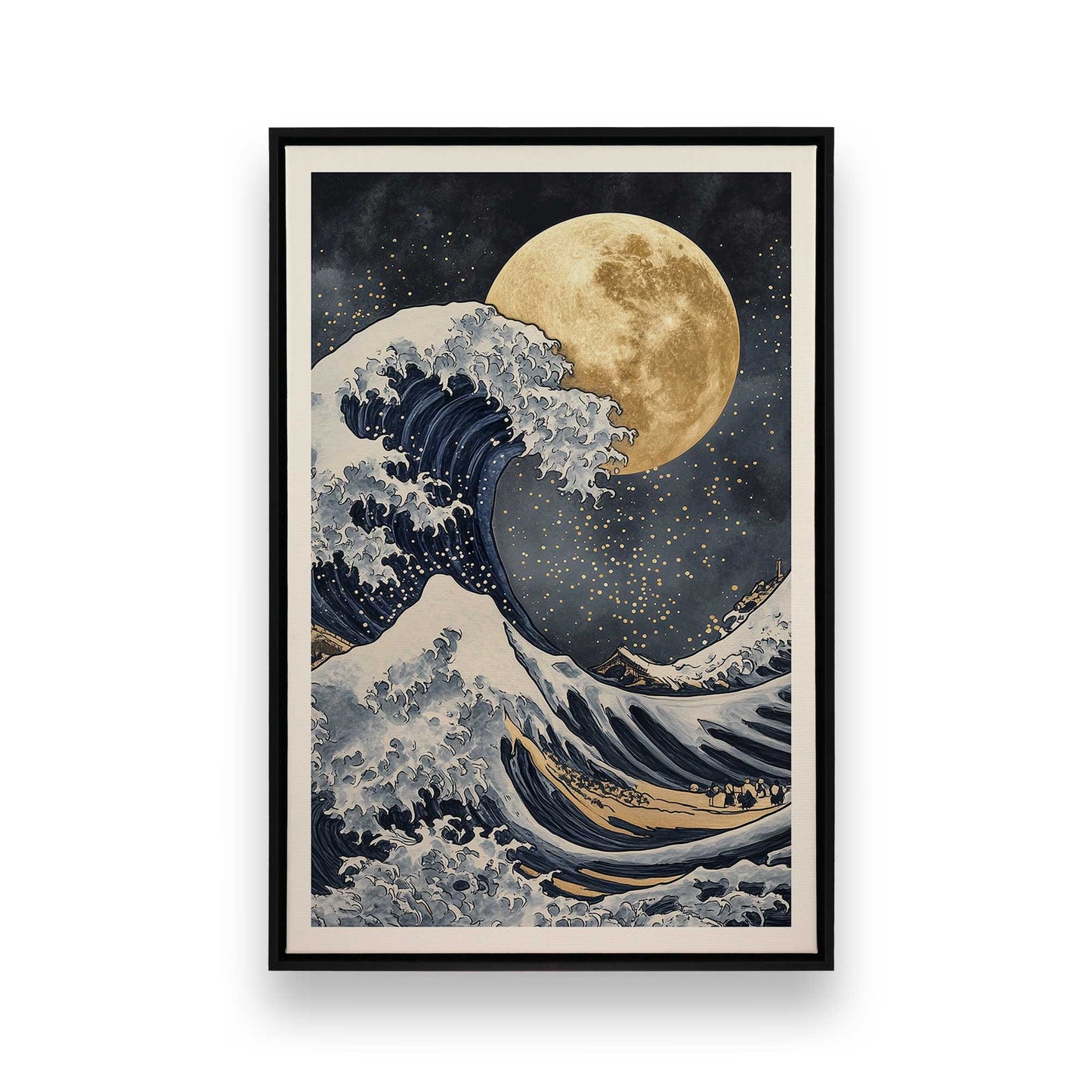 [Color:Satin Black], Picture of art in a Satin Black frame