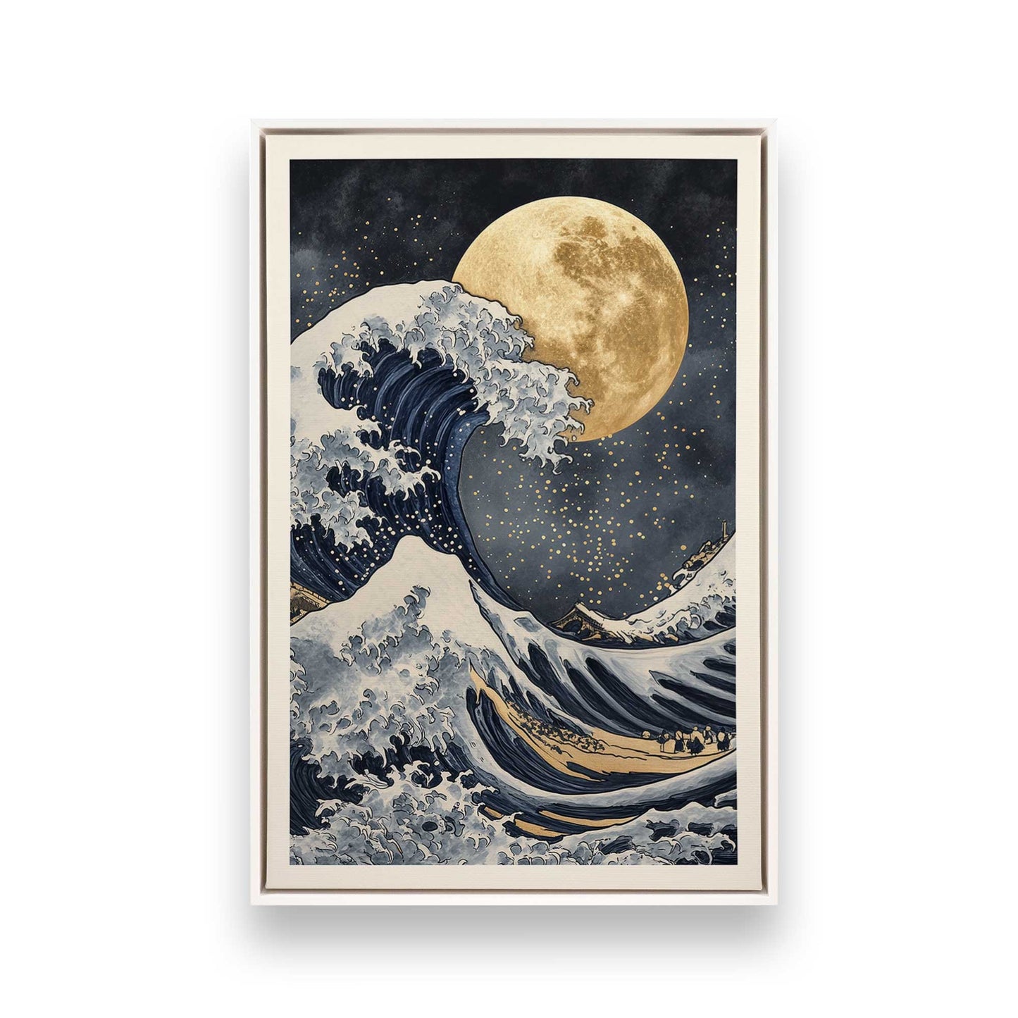 [Color:Opaque White], Picture of art in a White frame