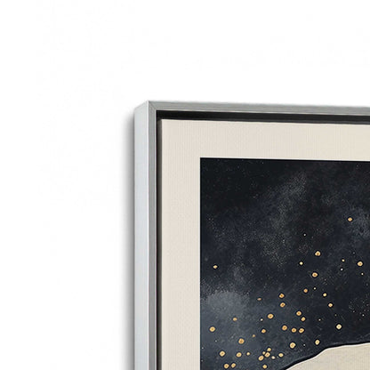 [Color:Polished Chrome], Picture of art in a Polished Chrome frame at an angle