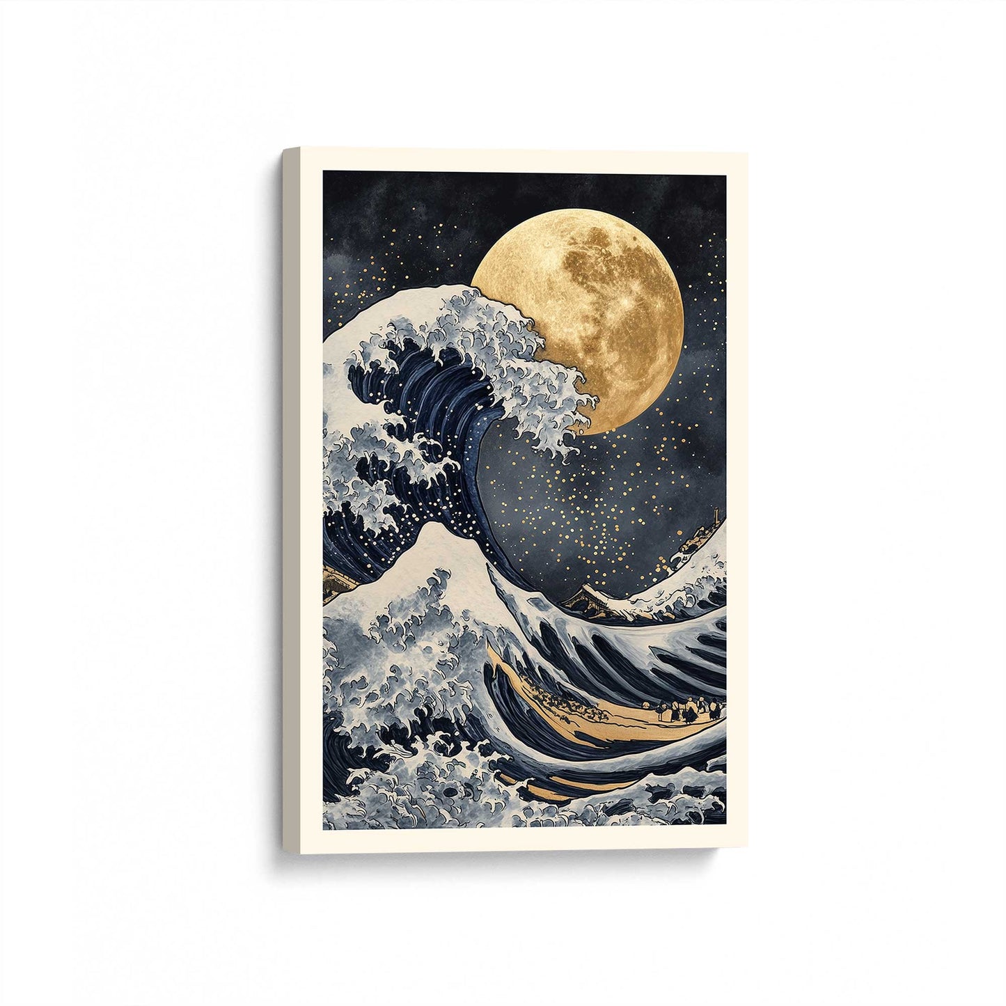 [Color:Stretched Canvas], Picture of art at an angle