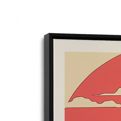 [Color:Satin Black], Picture of art in a Satin Black frame at an angle