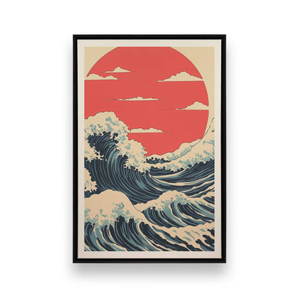 [Color:Satin Black], Picture of art in a Satin Black frame