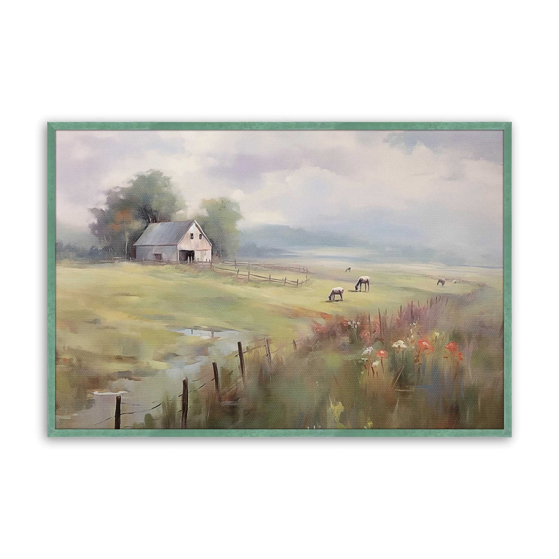 [Color:Lemon Grass], Picture of art in a Lemon Grass frame