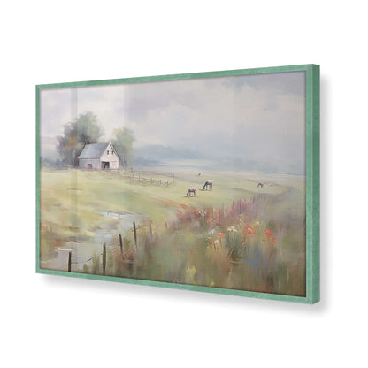 [Color:Lemon Grass], Picture of art in a Lemon Grass frame of the corner